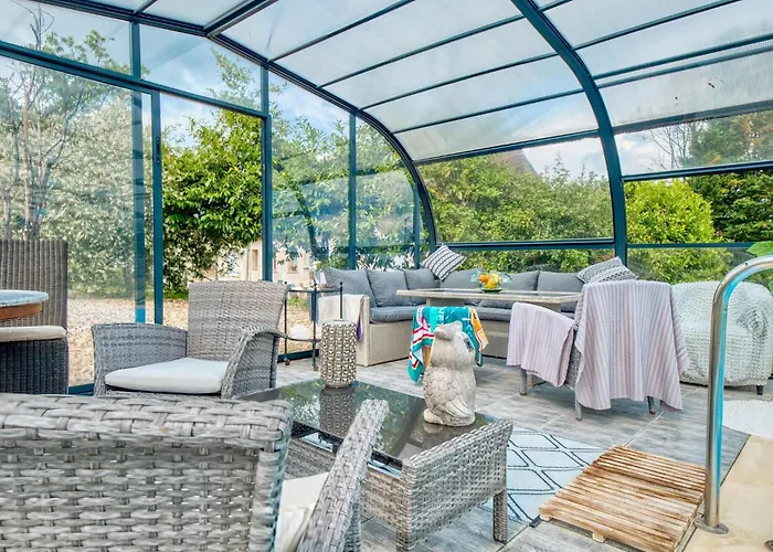 펜션 Charmante Maison Avec Piscine Lacropte